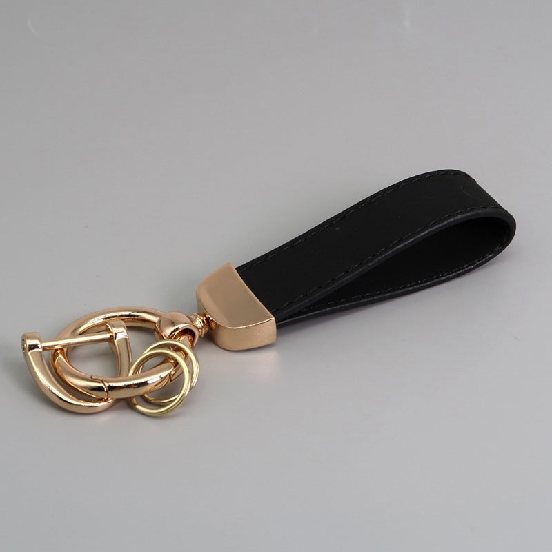 Suede Car Hardware Anti-lost Keychain