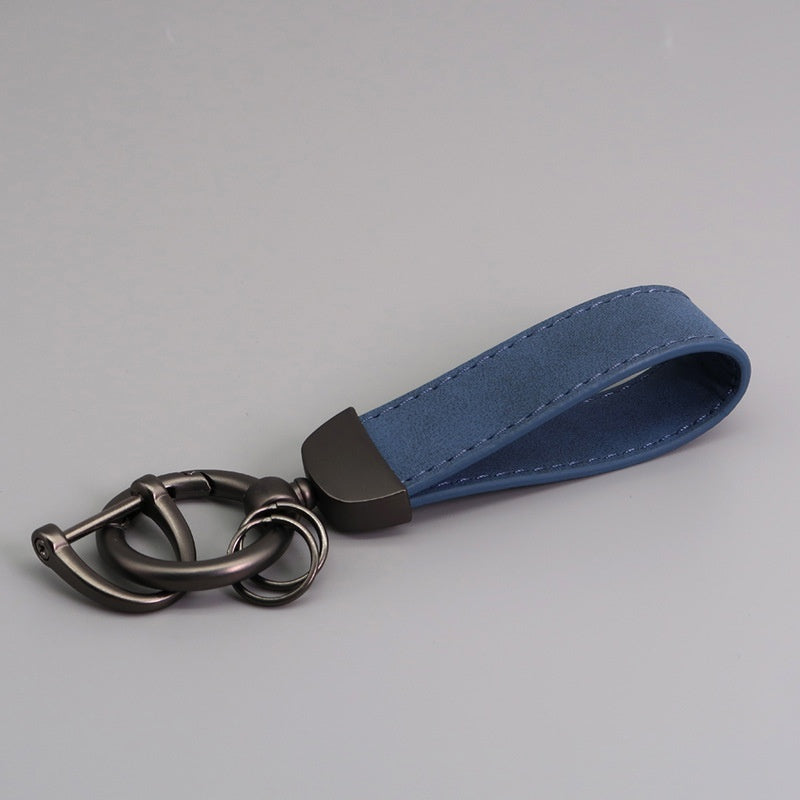 Suede Car Hardware Anti-lost Keychain