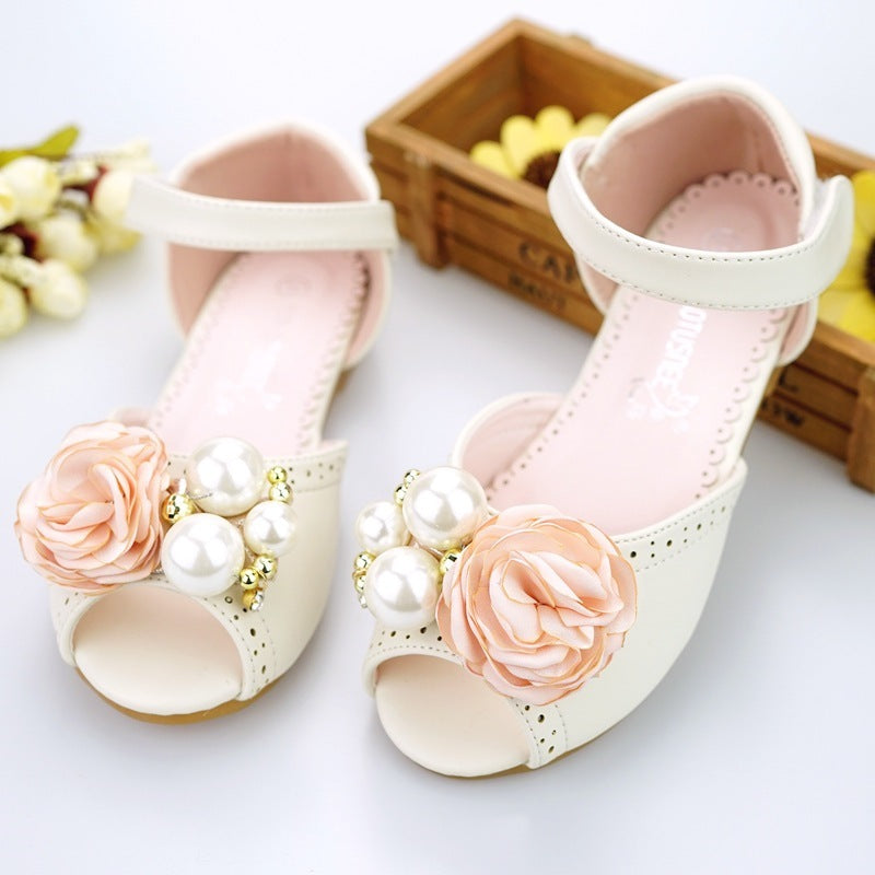 Sandals Korean Style Flower Princess Shoes In Big Kids CComfortable Sandals