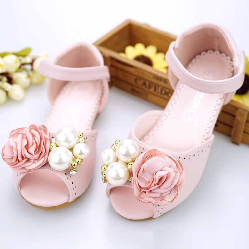 Sandals Korean Style Flower Princess Shoes In Big Kids CComfortable Sandals