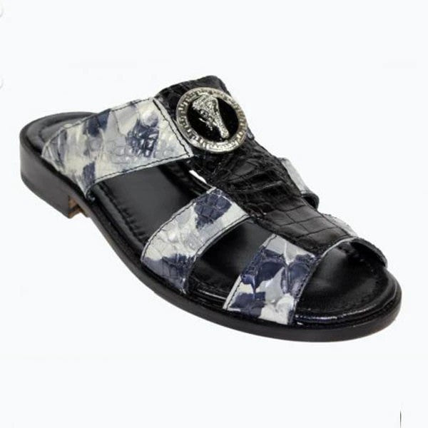 Flat Wedge Heel Fish Mouth Hollow Sandals Men