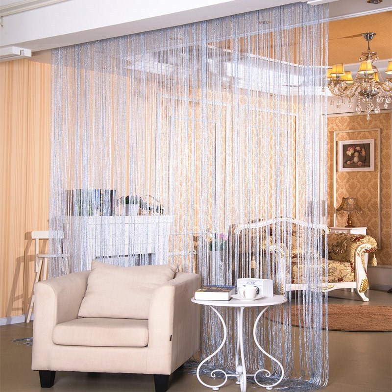 Door Curtain Dilver Thread Curtain Partition Curtain Hanging Curtain Window Screen