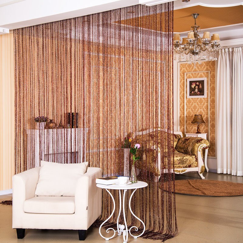 Door Curtain Dilver Thread Curtain Partition Curtain Hanging Curtain Window Screen