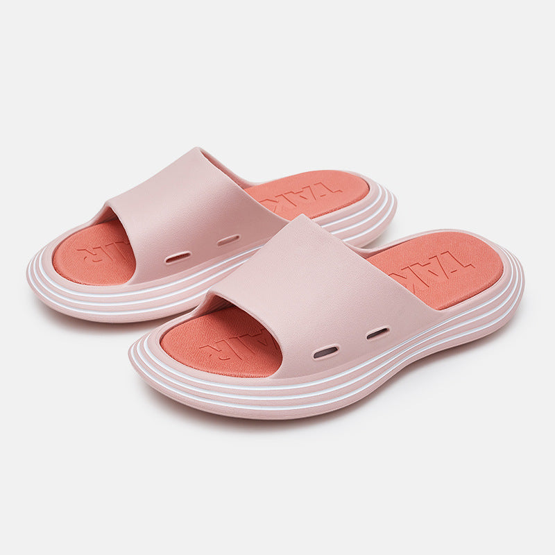 UTUNE Outside Slippers Men Summer Runway Shoes EVA Outdoor Women Slides Soft Thick Sole Non-slip Pool Beach Sandals Indoor Bath