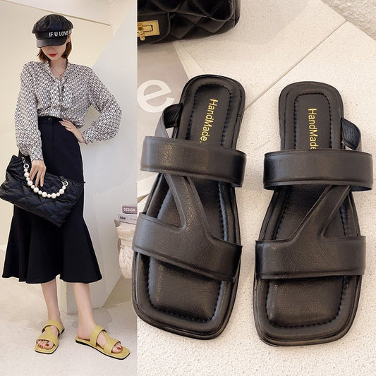 Fashion Ladies Cross Flat Sandals