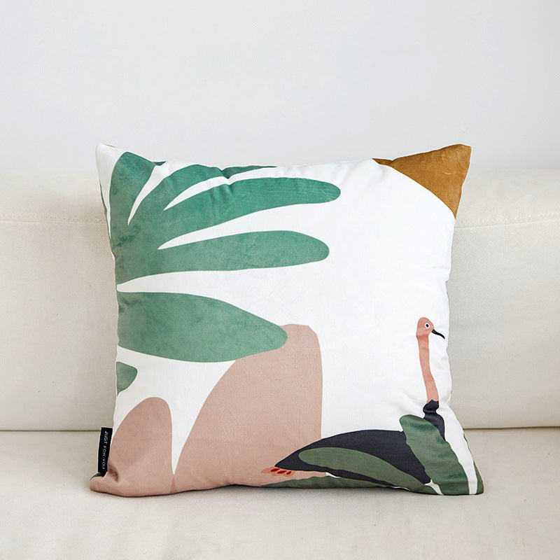 Fabric home plant cushion cover