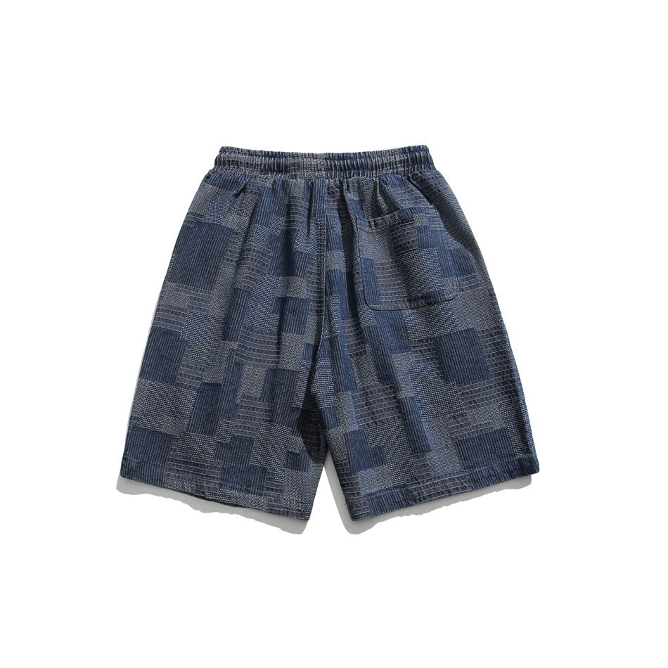 Summer Japanese Retro Workwear Shorts For Men