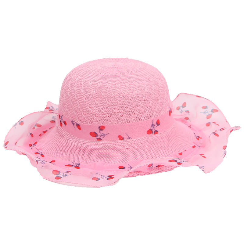 Princess straw hat kids sun hat