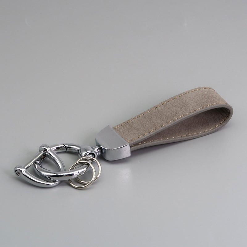 Suede Car Hardware Anti-lost Keychain