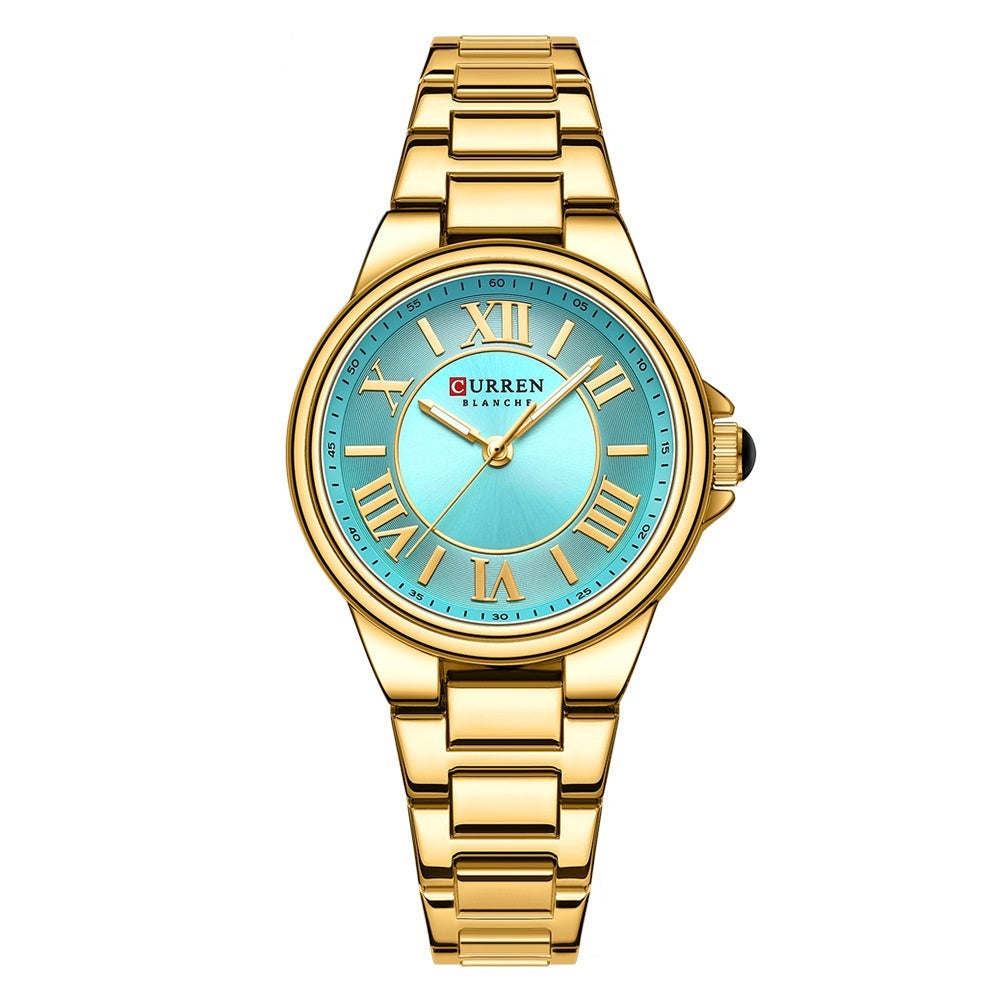 Women's Fashion Clock Steel Belt Watch