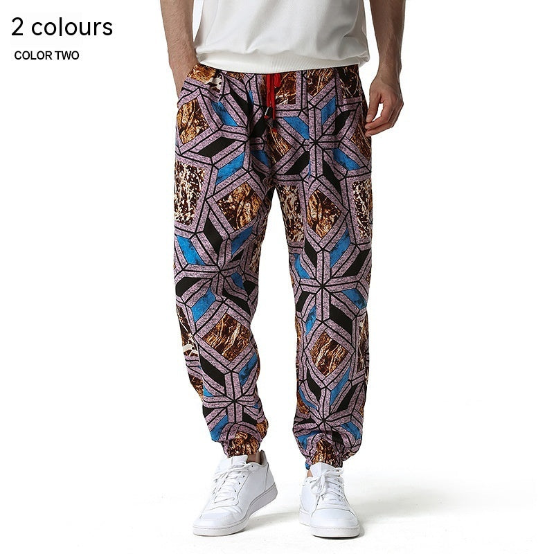 Casual Bloomers Cotton And Linen Trousers For Men