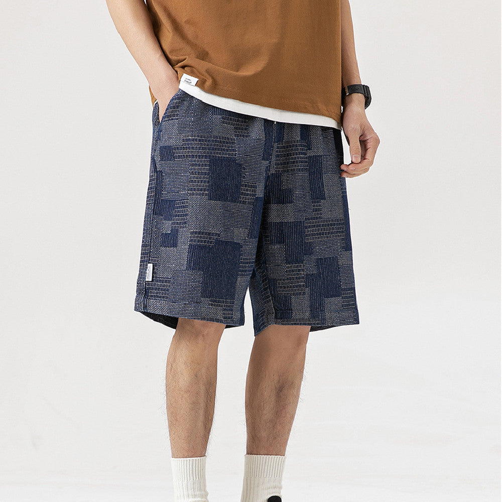 Summer Japanese Retro Workwear Shorts For Men