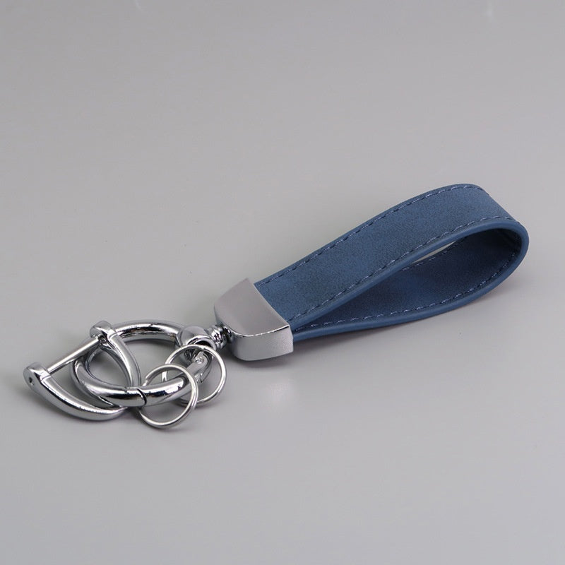 Suede Car Hardware Anti-lost Keychain