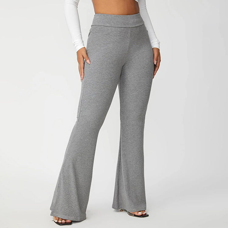 Loose Temperament Commuter Beltless Wide Leg Pants