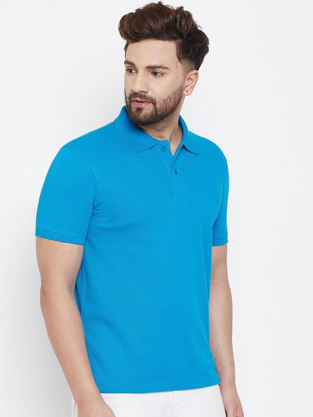 Cotton Blend Solid Half Sleeves Polo T-Shirt