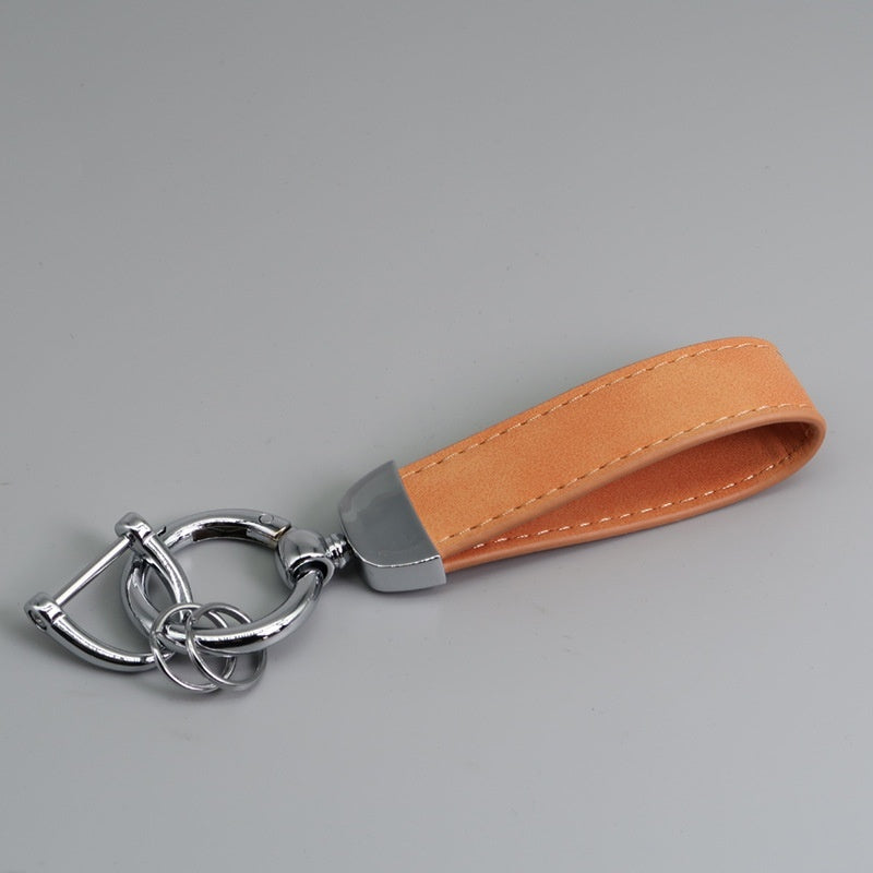 Suede Car Hardware Anti-lost Keychain