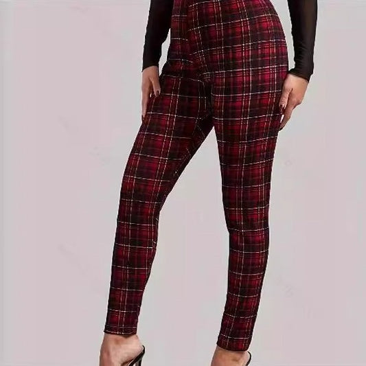 Women's Outer Wear Printed Stretch Slimming Skinny Pants