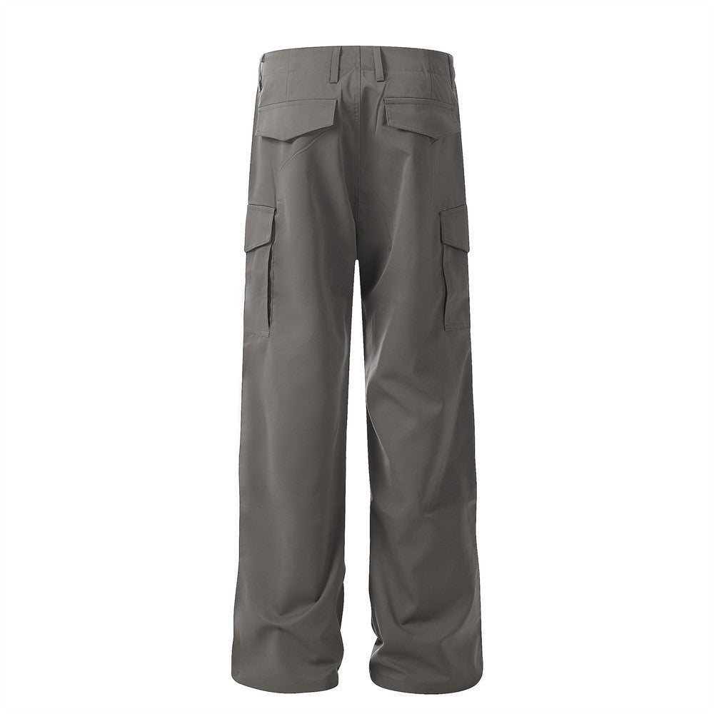 Workwear Straight Casual Trousers For Men