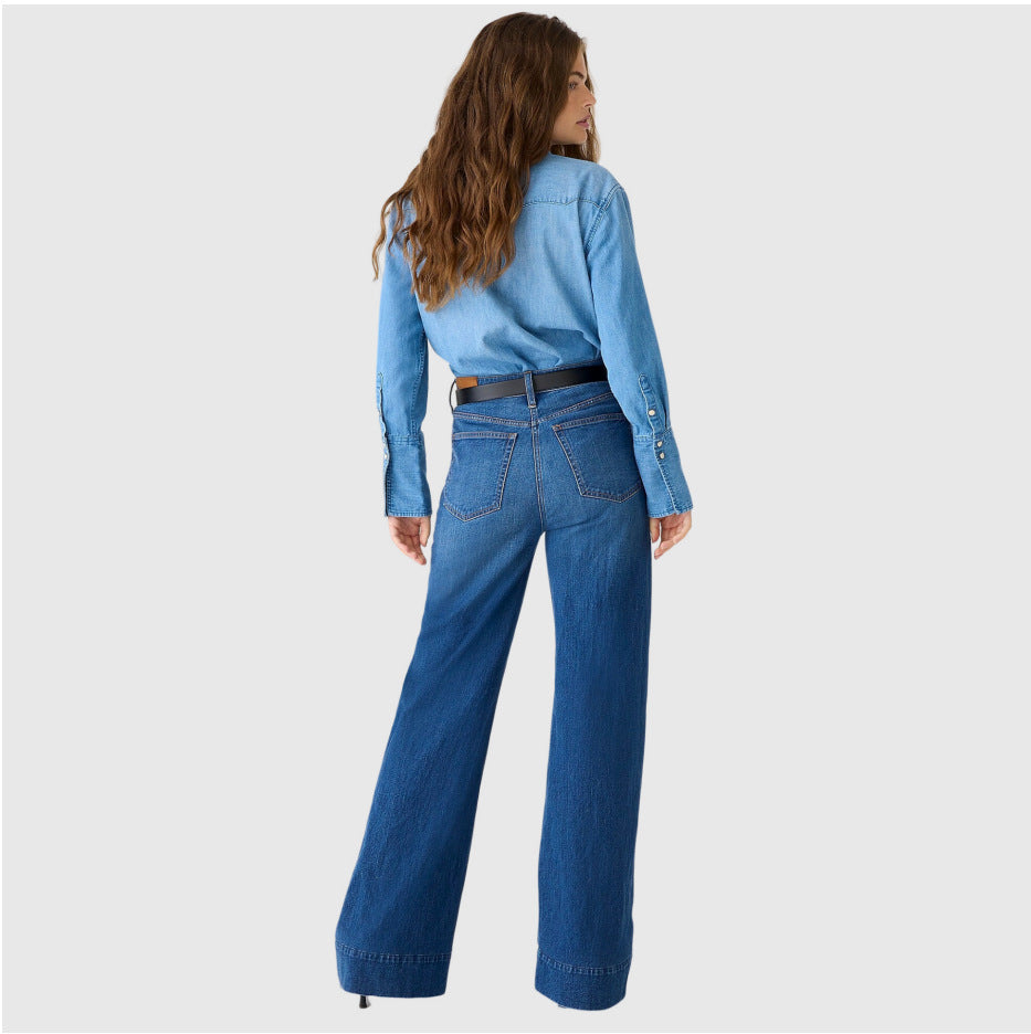 Fashion Loose Elastic Trousers Jeans For Women