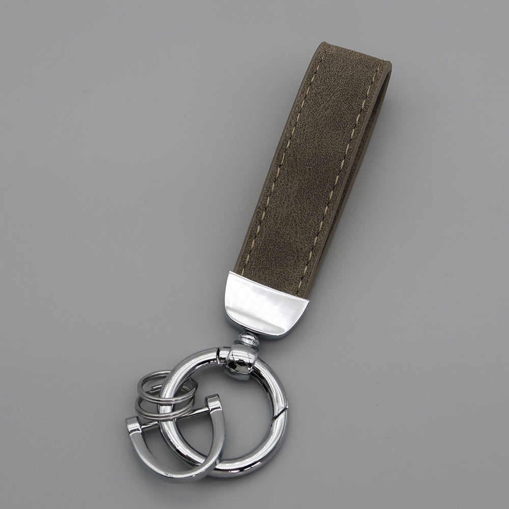 Suede Car Hardware Anti-lost Keychain