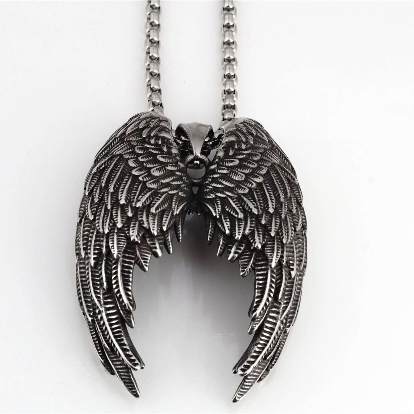 Titanium Steel Wing Necklace Boys Accessories Cast Pendant