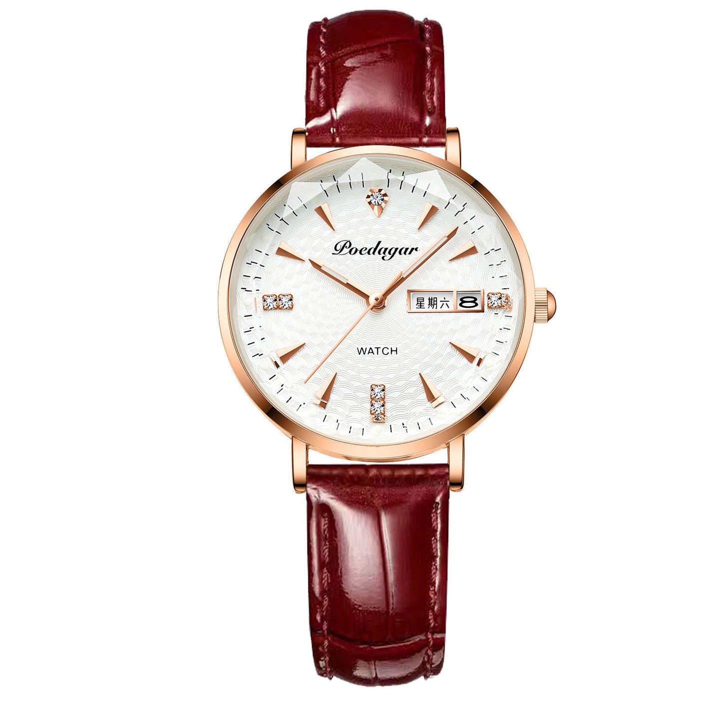 Women's Watch Double Calendar Quartz