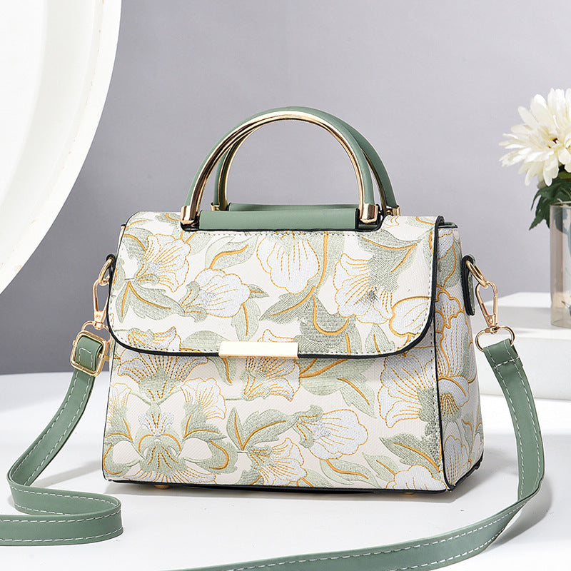 Chinese Style Printed Trendy Women's Shoulder Messenger Bag