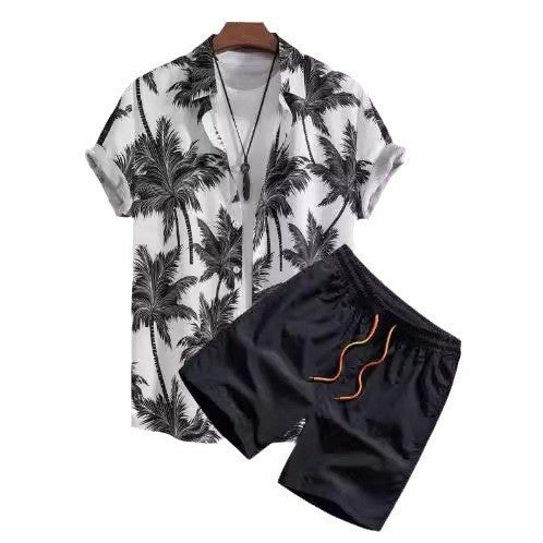 Digital Printing Shirt Cardigan Casual Beach Suit