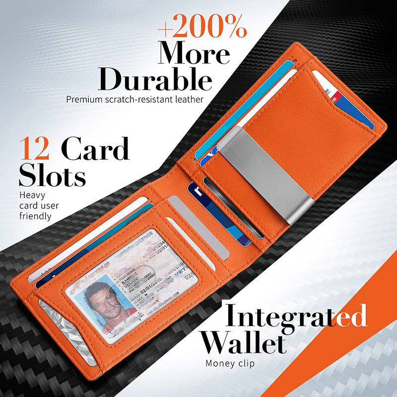 New Men's Ultra-thin Wallet Simple 12 Cards