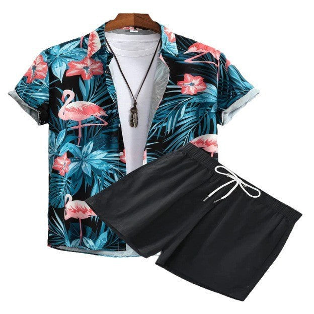 Digital Printing Shirt Cardigan Casual Beach Suit