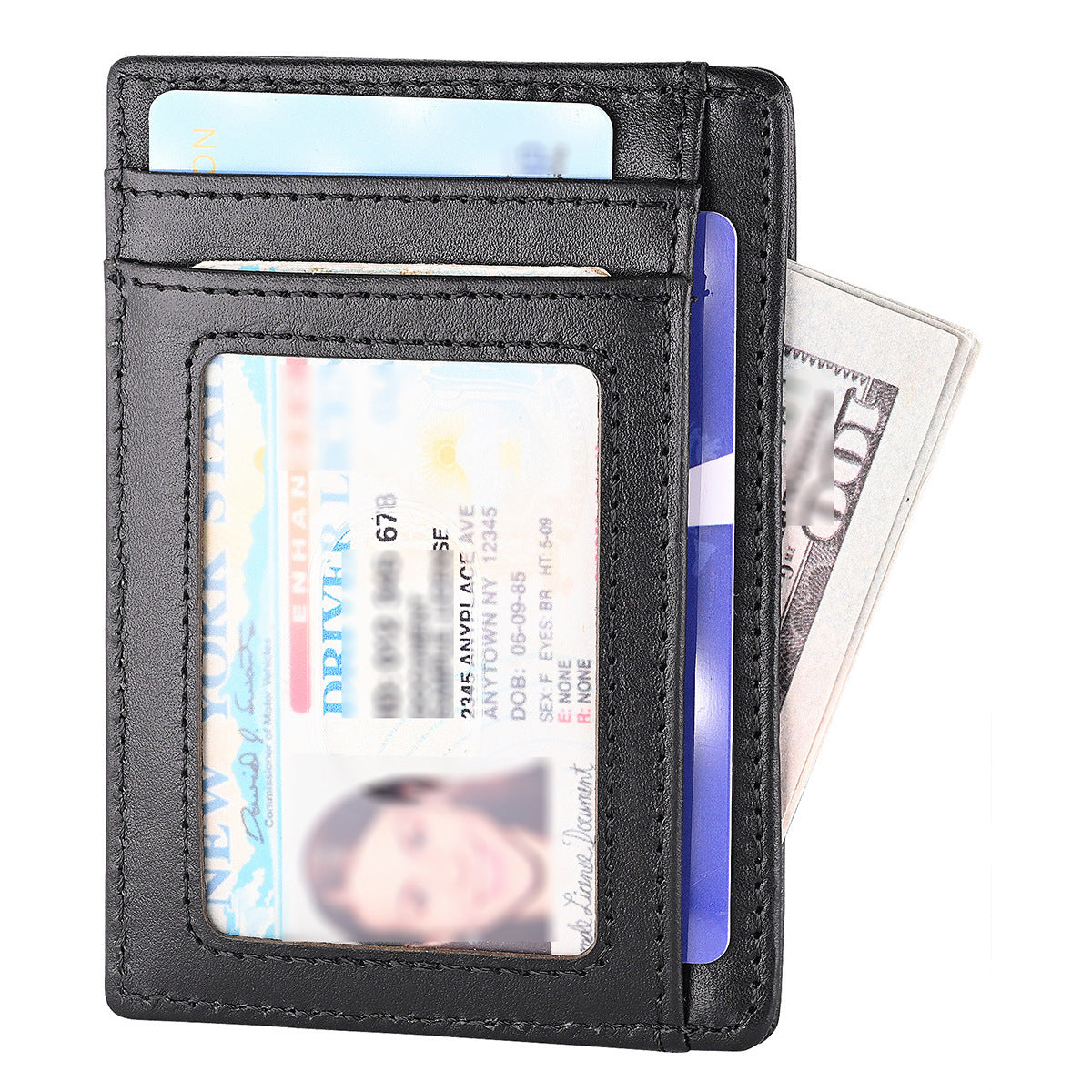 Multiple Card Slots Men's First Layer Cowhide Wallet