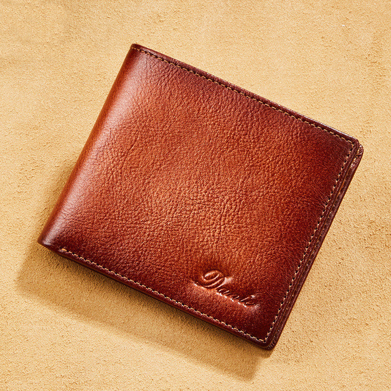 New Men's Wallet First Layer Cowhide