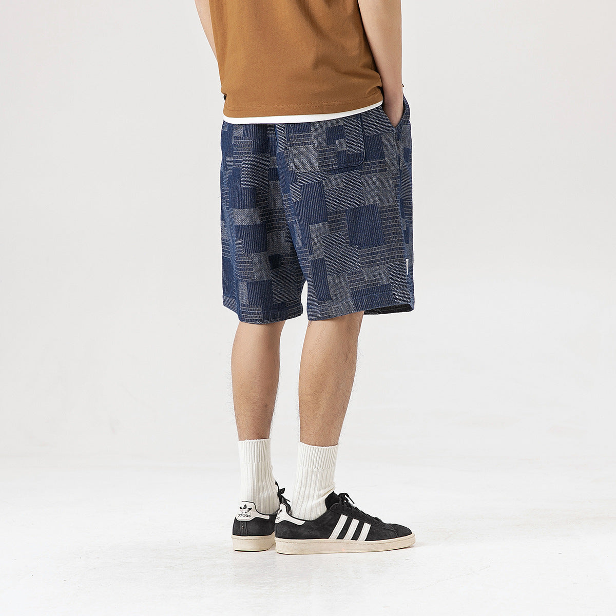 Summer Japanese Retro Workwear Shorts For Men