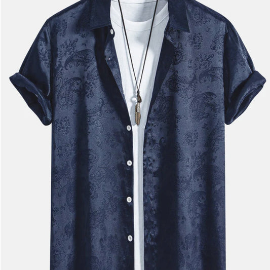 Printed Trendy Loose Men's Shirt