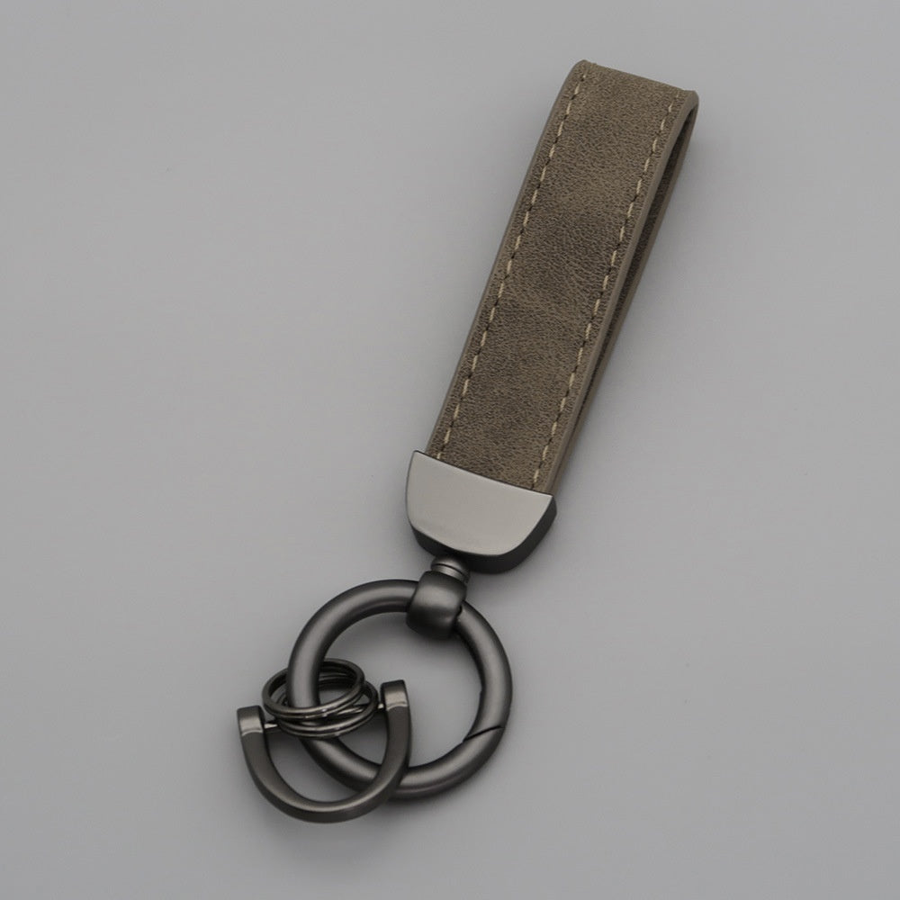 Suede Car Hardware Anti-lost Keychain