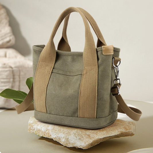 Trendy All-match Simple Fashion Korean Style Large Capacity Commute Leisure Canvas Bag