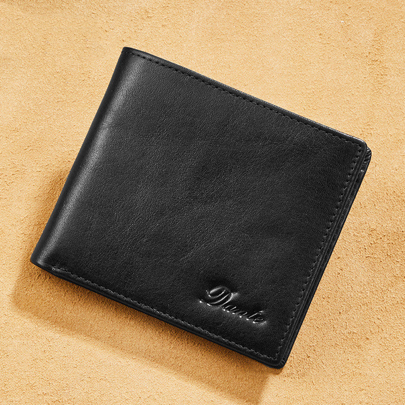 New Men's Wallet First Layer Cowhide