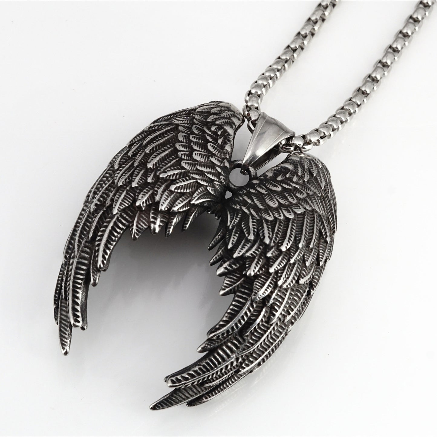 Titanium Steel Wing Necklace Boys Accessories Cast Pendant