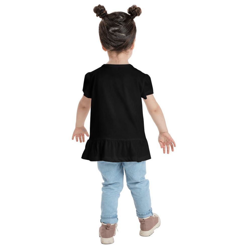 2-6T Girls Short Sleeve Ruffle T-Shirt