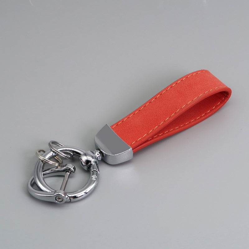 Suede Car Hardware Anti-lost Keychain