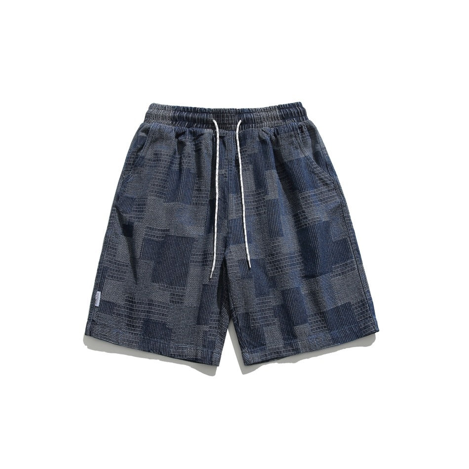 Summer Japanese Retro Workwear Shorts For Men