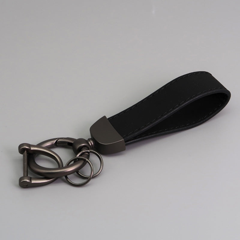 Suede Car Hardware Anti-lost Keychain