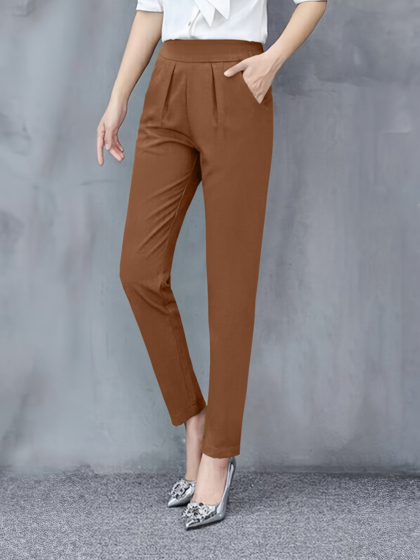 Fall Women's Clothing Slim Fit Slimming Skinny Pants Drape All-matching Harem Pants Casual Outdoor Trendy Ankle Length Pants