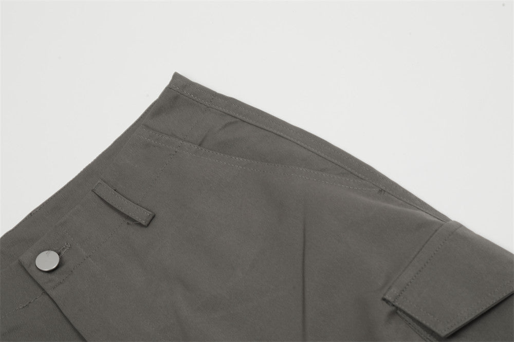 Workwear Straight Casual Trousers For Men